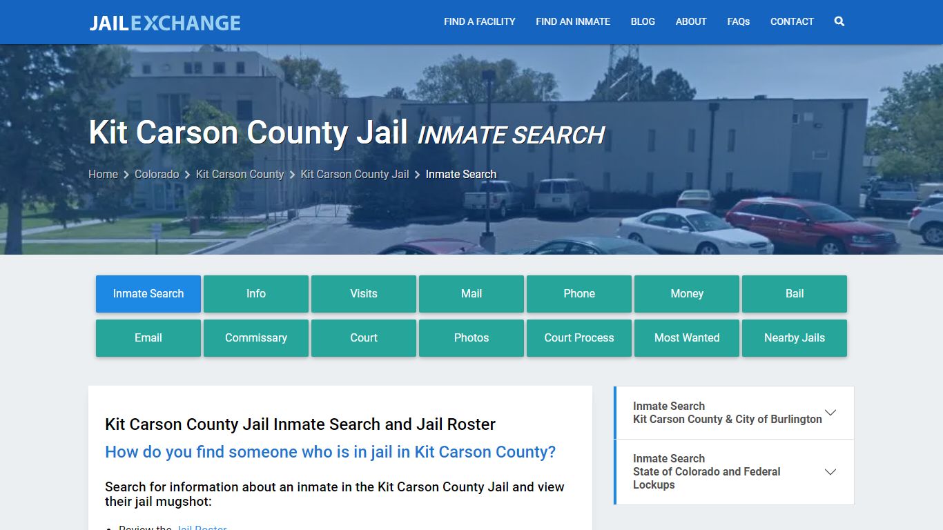 Kit Carson County Jail Inmate Search - Jail Exchange